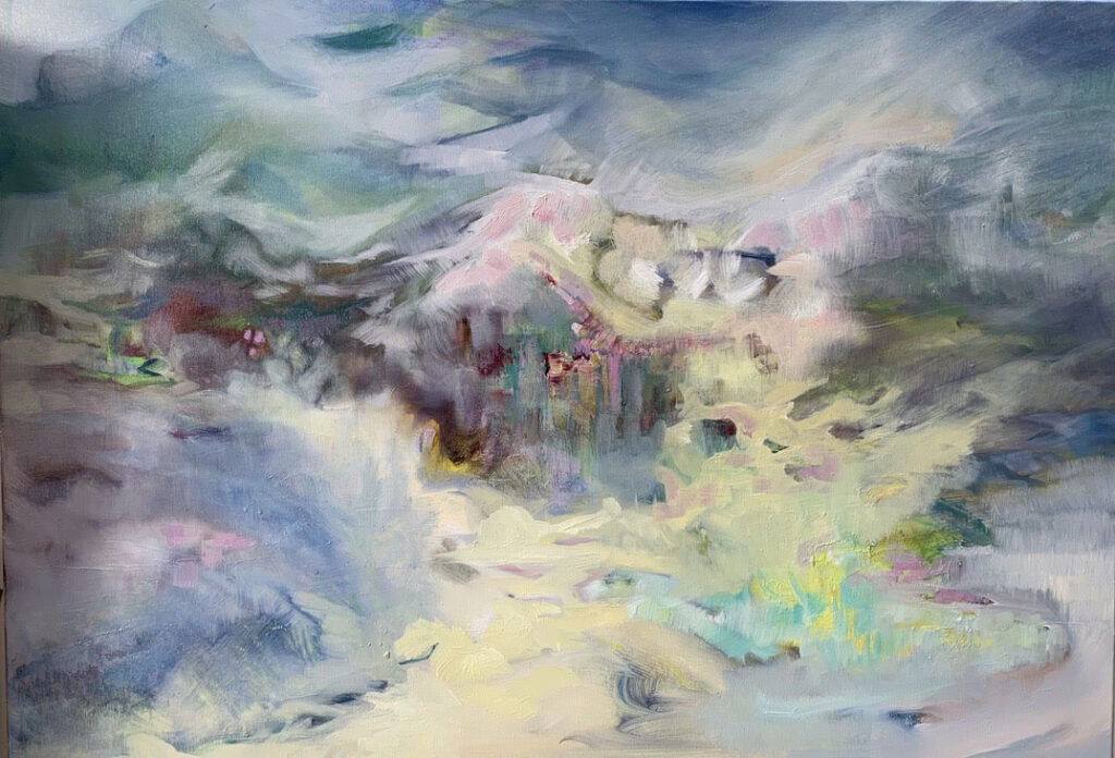 Sommet, flottement, couleurs pastels, art, Turner, Alizarane,