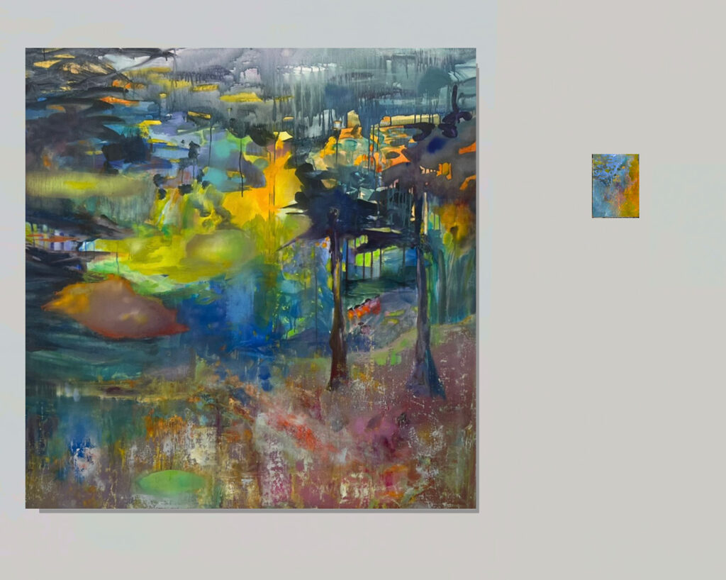 sous-bois, atmosphère onirique, lumière dorée